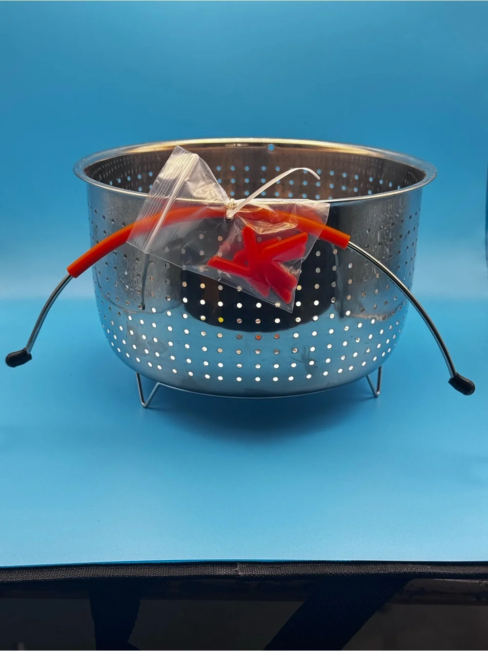 HOUSE AGAIN Instant‎ Pot Compatible 6 qt Stainless Steamer Basket Set, Egg Racks